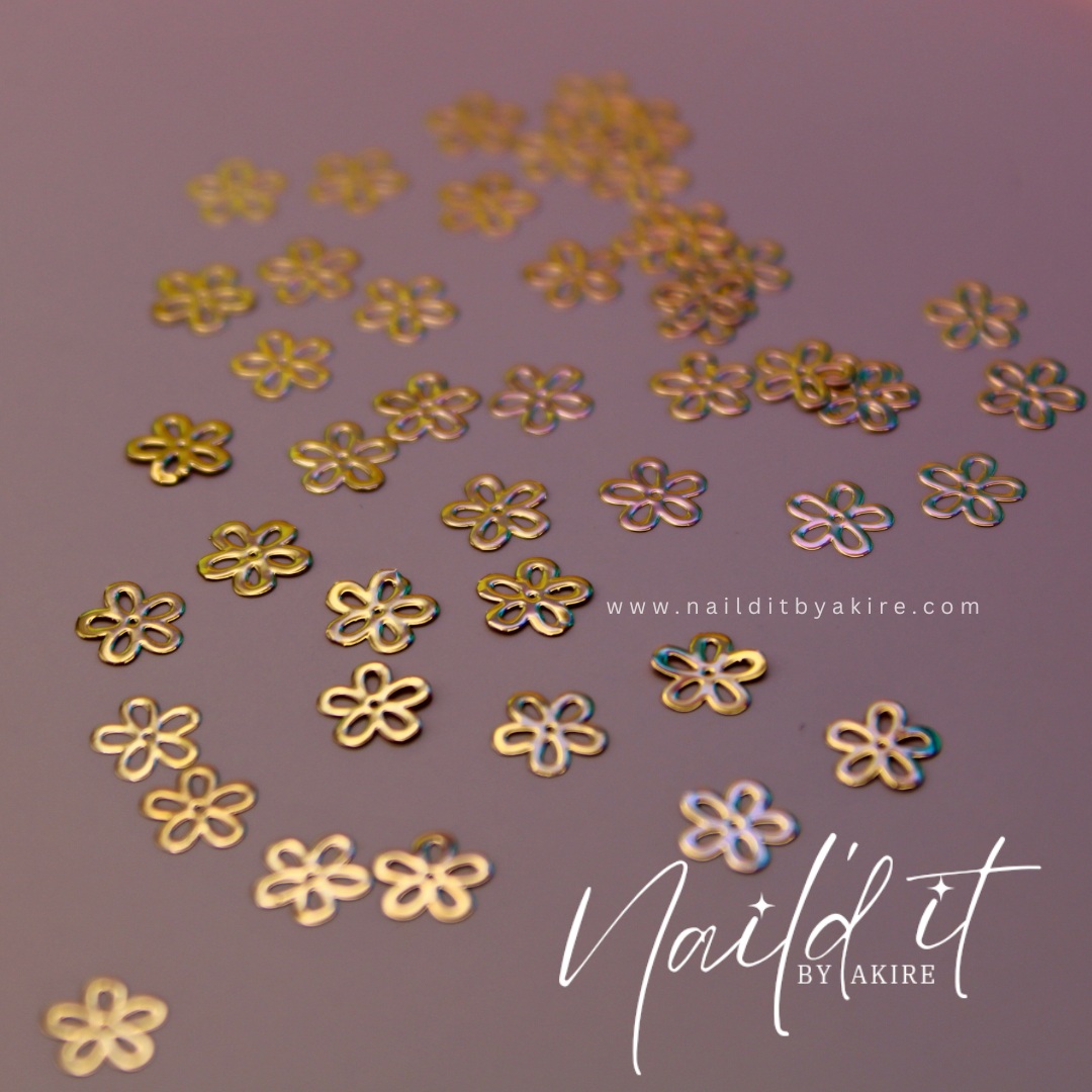Gold Metal Flowers