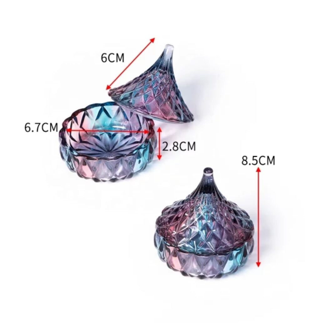 Purple Crystal Dappen Dish