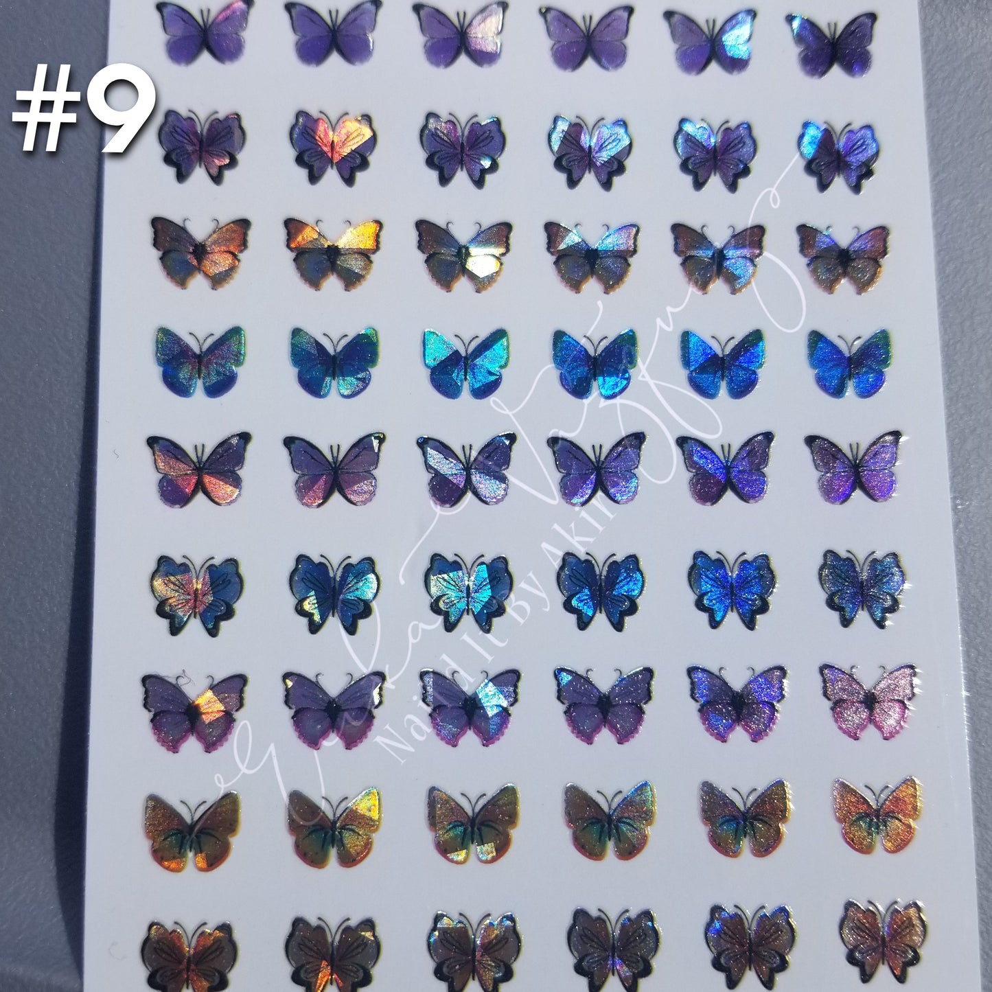 Holographic Butterflies Stickers