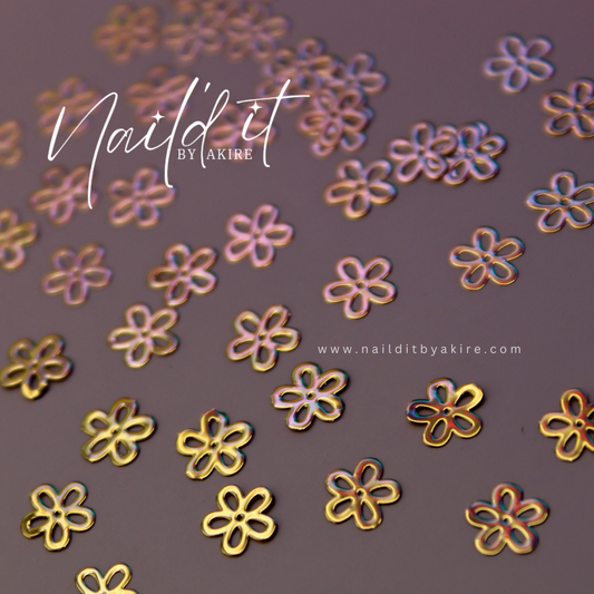 Gold Metal Flowers
