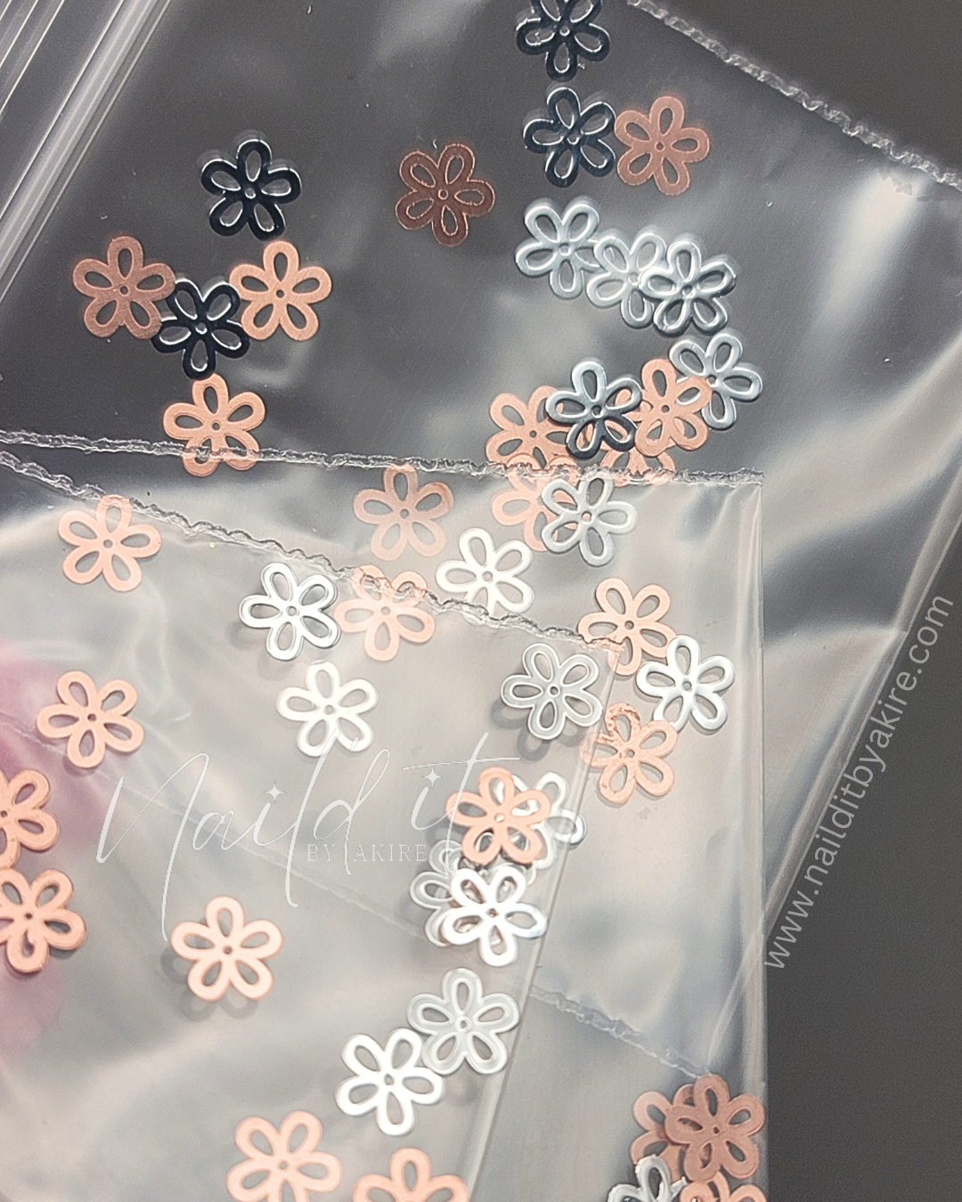 Silver Metal Flowers