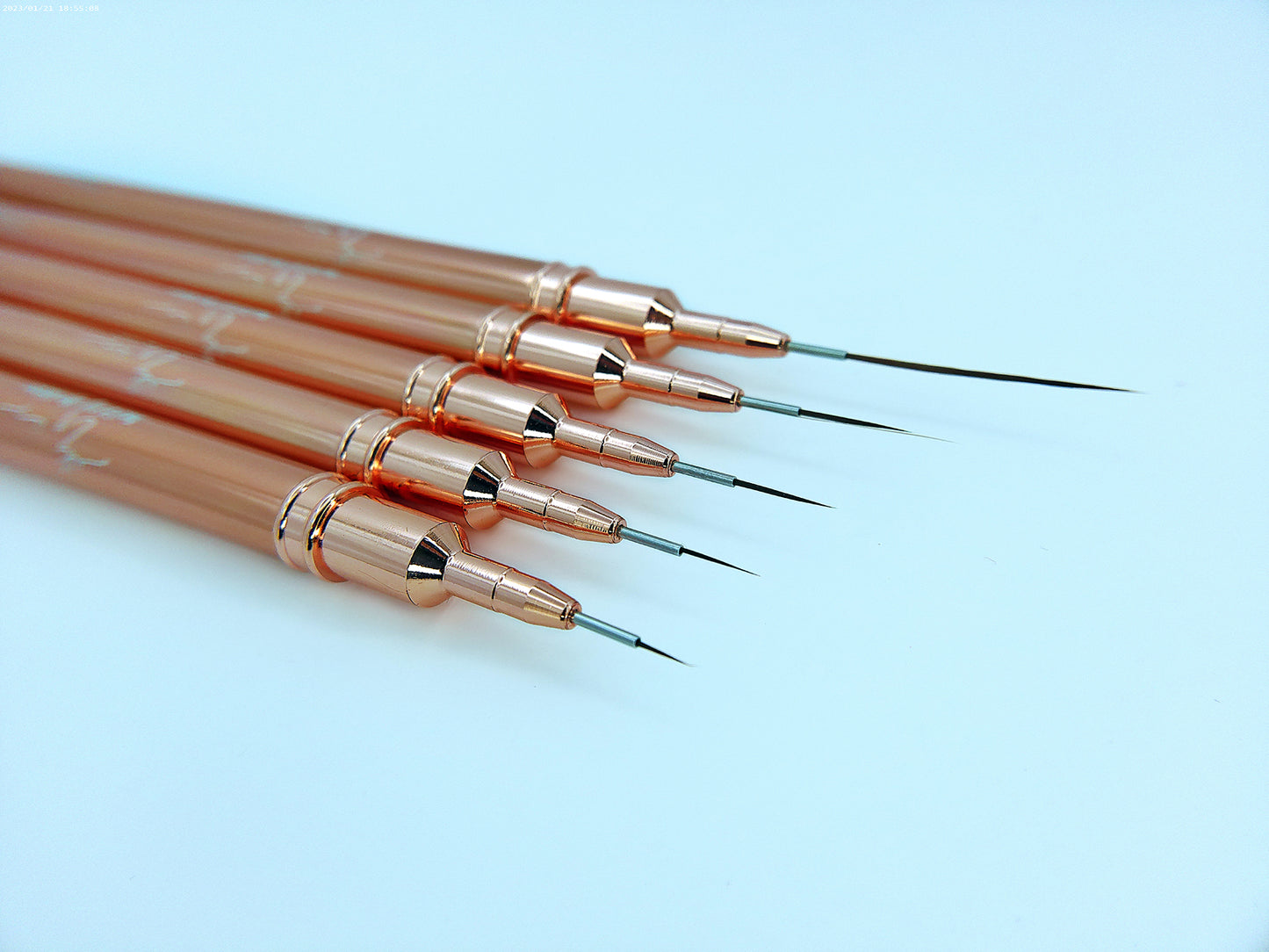 Rose Gold Liner Brush Set