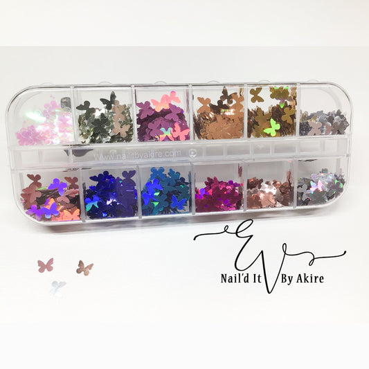 Holographic/Metallic Butterflies