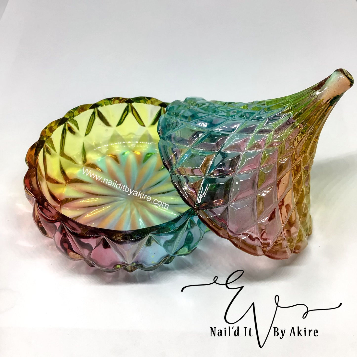 Multi-Color Crystal Dappen Dish