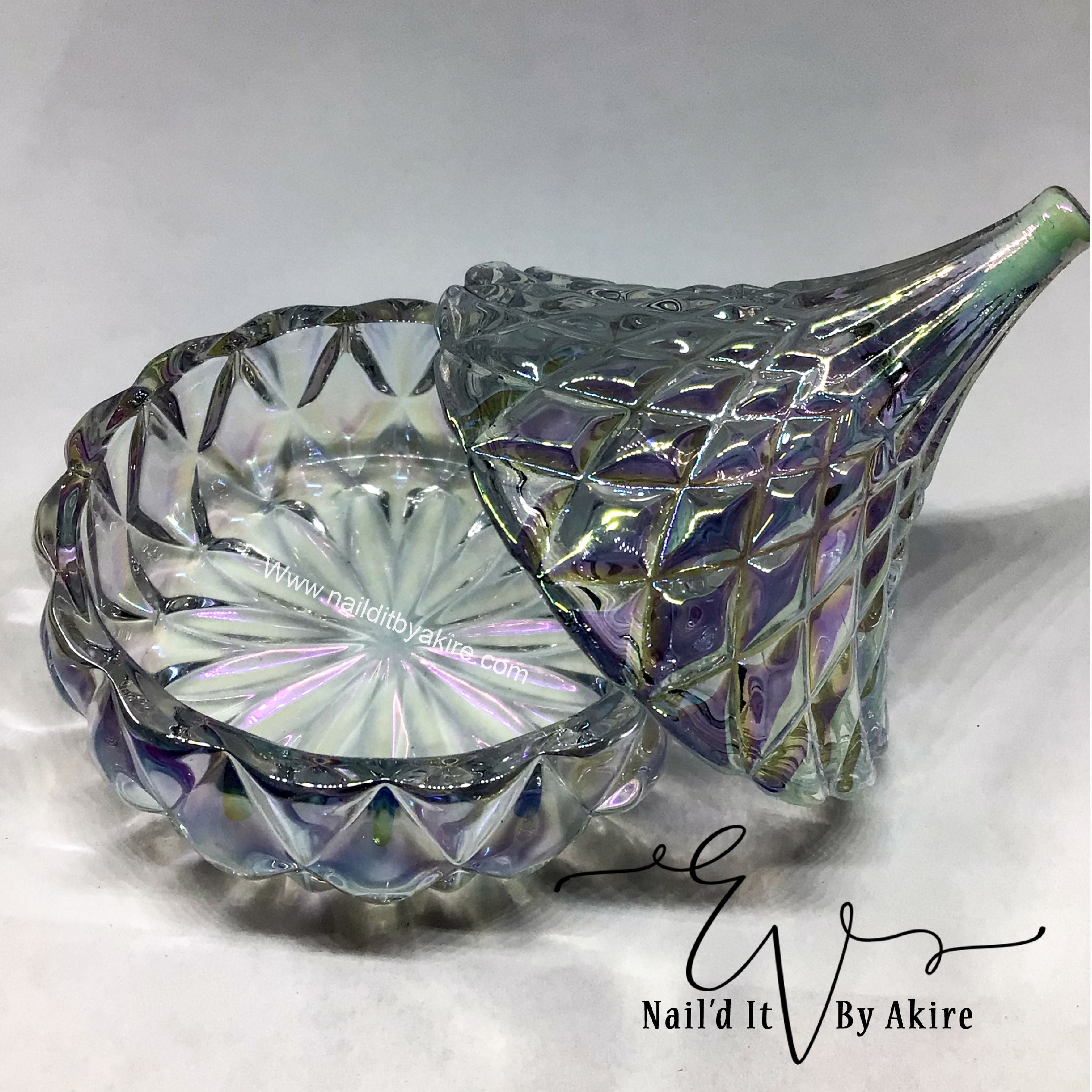 Nail Art Crystal Glass Dappen Dish Cup Holder Lid Bowl Nail Art Acrylic for  Liquid Powder Equipment Nail Art Accessories _ - AliExpress Mobile