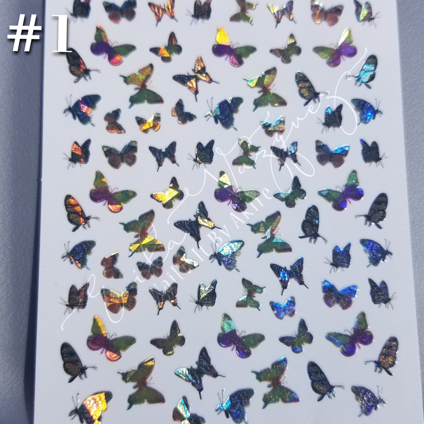 Holographic Butterflies Stickers