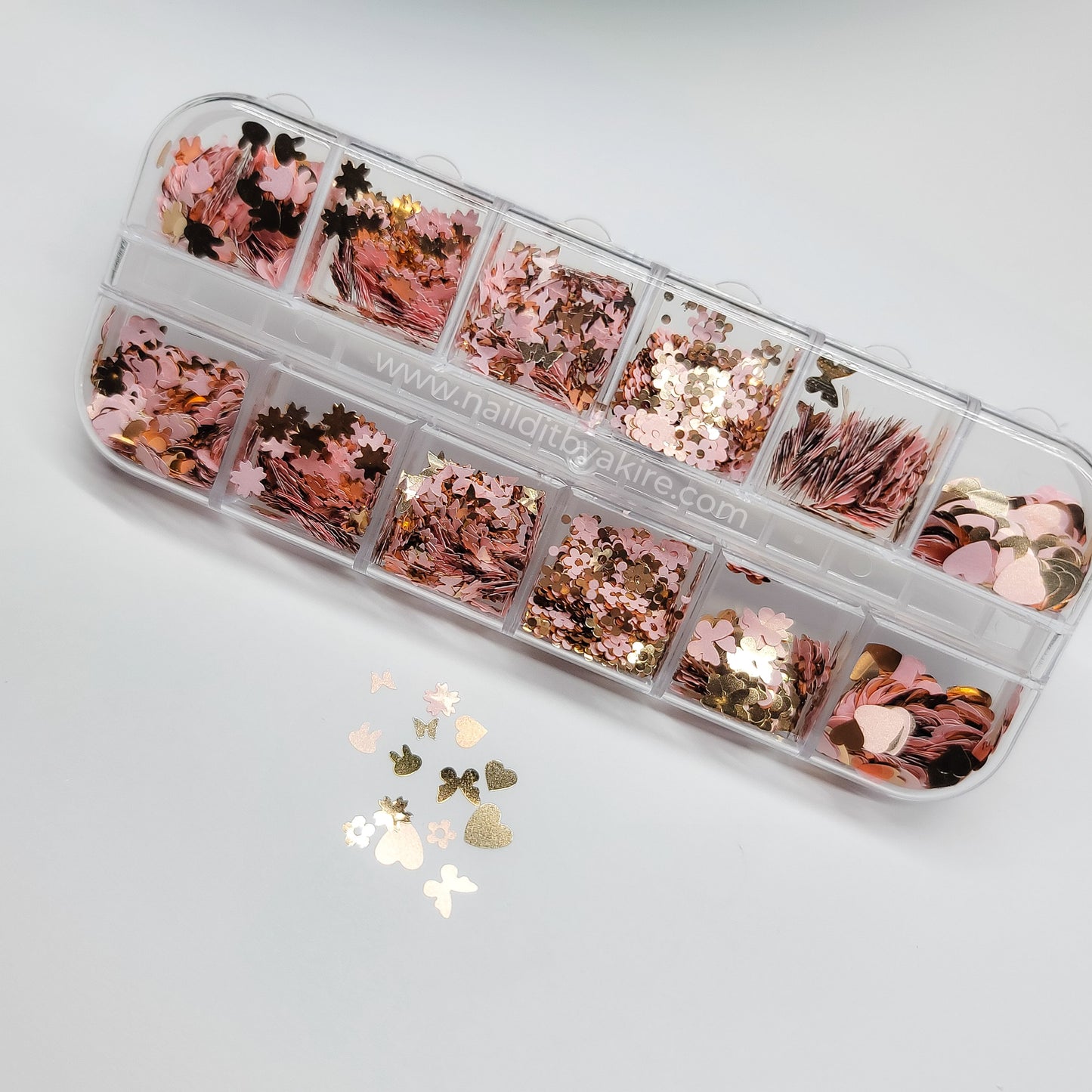RoseGold Nail Decorations